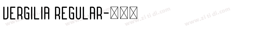 Vergilia Regular字体转换
